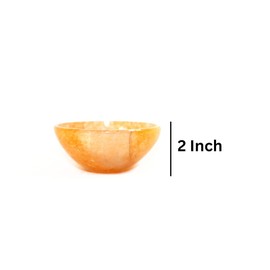 Prajet Natural Crystal Handmane Alter Bowl Cleanse Meditation Spiritual and Recharge Crystals Decoration Gift Thoughtful Gift for Wellness Precious Gift (Golden Quartz)