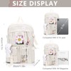 DKIIL NOIYB Kawaii Backpack With Kawaii Pin And Accessories, Large