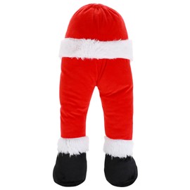 MAGICLULU Christmas Santa Legs Ornament Santa Legs Stuck in Tree Decorative Stuffed Artificial Legs Christmas Tree Topper for Christmas Party Fireplace Hanging Decoration
