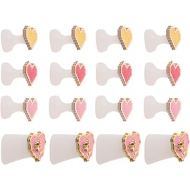16 Piezas Separadores de Dedos de Silicona para Pedicura, Lavables Posicionamiento Estable para Uso en Pedicuras en Casa