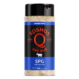 Kosmos Q Dry Rub SPG Beef BBQ Dry Rub, Bottle of 12 Oz