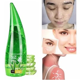 Gel Sábila de Aloe Vera 99%, 120ml, Hidratante Facial y Corporal, Calmante Natural, Hidratacion Facial Piel Blanqueamiento, Elimina Irritación, Efecto Curativo Elimina Acne y Mejora Apariencia Textura Ligera