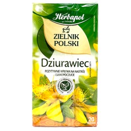 Herbapol St. John's Wort Tea - Caffeine-Free 20 Tea Bags, Product of Poland