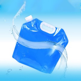 KALUROIL 4 x Foldable Water Canisters, 10 L, Foldable Water Canister with Tight Lid, Flexible and Leak-proof Water Tank for Camping and Outdoor Activities