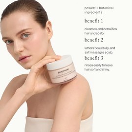 goop Beauty Scalp Scrub Shampoo | Scalp Exfoliator to Detoxify & Purify | Himalayan Salt Scrub, Moringa Oil & Rosehip Oil | Cleanses Hair of Product B