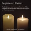 Softflame Flameless Candle - 6" x 10.5"Ivory - Flickering Moving