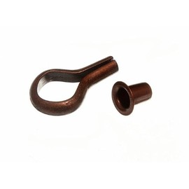 BANJO SHELF FLORENTINE SUPPORT STUD AND SOCKET 6MM FB ANTIQUE ( 24 of each )