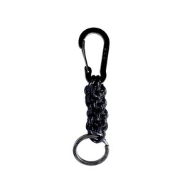 Sanyu Sangyo UUU-0104 Crankstitch Keyring, Reflective Black, Approx. 4.7 inches (120 mm)