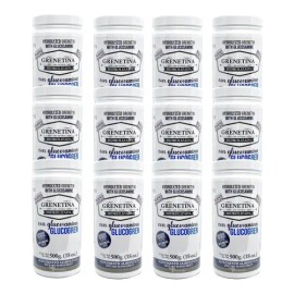 12 Botes Grenetina Hidrolizada Con Glucosamina 500 Grs Prett Sin Sabor