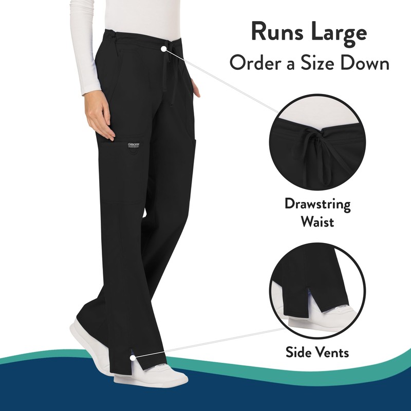Cherokee Scrubs for Women Workwear Revolution, Drawstring Scrub Pants, Soft