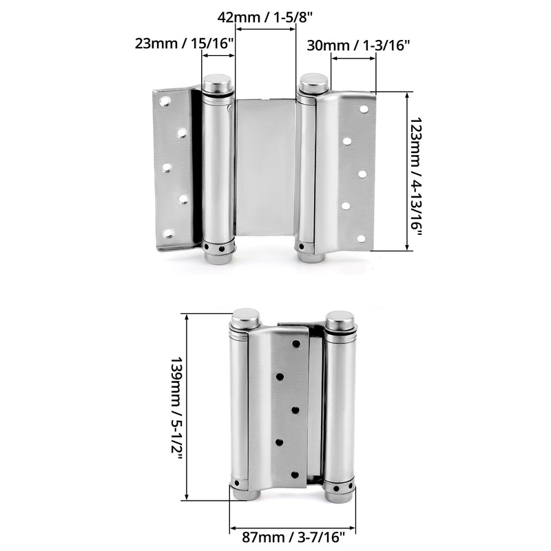 QWORK Heavy Duty Cafe Saloon Bars Door Swing Hinges, 4