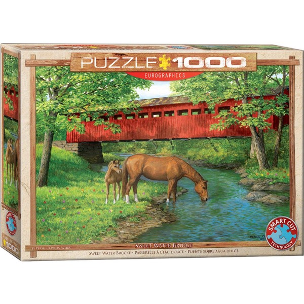 EuroGraphics (EURHR Sweet Water Bridge by Persis Clayton Weirs 1000Piece Puzzle 1000Piece Jigsaw Puzzle