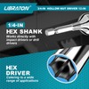 Libraton Hollow Nut Driver,Power Nut Driver Set 3/4",12 inch Long