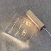 Desktop Luminous Memo Note Board Plug In LED Lamp Base