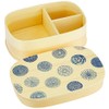 isso ecco 4567789 New Wappa Bento Box, Dots, Blue, Single