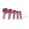 Tupperware Measuring Spoons (5) Red 37990