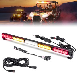 KEMIMOTO 30 inch UTV Chase Light Bar with Extension Harness LED Chase Tail Lights Brake Reverse Turn Signal Kit Compatible with Polaris RZR Ranger General, Can Am X3, Kawasaki, Talon, Trucks, Pickup