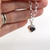 Sterling Silver Puff Heart Bracelet