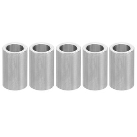PATIKIL M4 Aluminum Spacers, 5 Pcs Metal Spacer Aluminum 4.1mm ID x 6mm OD x 10mm L Aluminum Spacer Screw Standoff Round for 5/32inch or M4 Screw Bolts