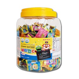 Pororo the Little Penguin Vitamin C 300 Tablets x 1 Bottle Character Children Toddler Kids Kids Baby Vitamin C Candy Chewable / 뽀롱뽀롱 뽀로로 비타민C 300정 x 1통 캐릭터 어린이 유아 키즈 아이 아기 비타민씨 캔디 사탕 츄어블