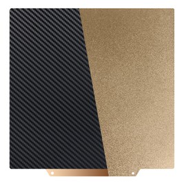 Double Sided PET+PEI Sheet 300x300mm,Flexible Carbon Fiber PET+Textured PEI Coating Print Bed Without Magnetic Build Plate for LulzBot TAZ Workhorse,TAZ Pro,TAZ 3,TAZ 4,TAZ 5,TAZ 6