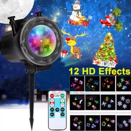 Unbranded DJ Strobe Light Flash Light Club Stage Lighting Party Disco Birthday Xmas Rave - 12 Themes Projector Lamp