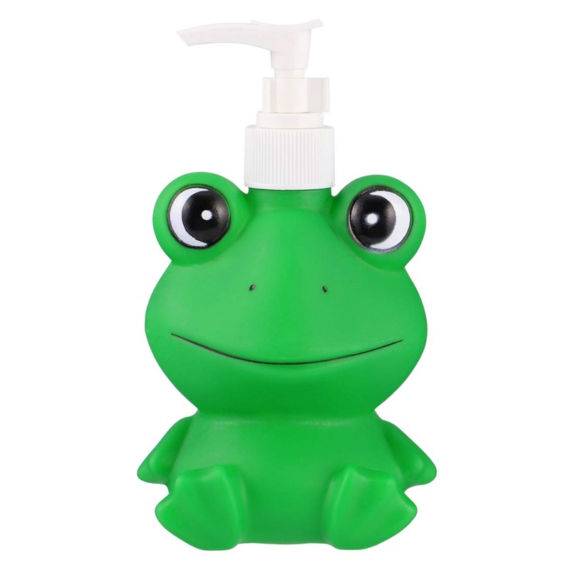 HEMOTON 300 ml Soap Dispenser Bottles Cute Frog Bottles Empty