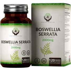 EN Boswellia Serrata 2000mg High Strength Capsules | 5:1 Boswellia Extract | 120 Vegan Capsules | Boswellia Frankincense Supplement | Non-GMO & Gluten Free | Clean Fillers | Made in The UK