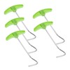 Abaodam 5pcs Camping Tent Stake Puller Tool Durable Tent Peg