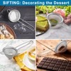 2Pcs Conical Fine Mesh Strainer,3.3/1.8 Inches Fine Mesh Sieve with