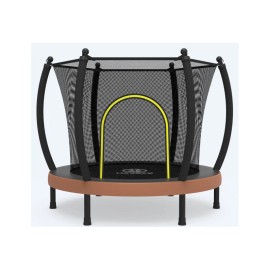 Zoshine Mini Trampolin 60inch Outdoor Sports Para Nios Soft PVC Active Play Fitness Toy for Boys and Girls with Safety NetColor: Pink