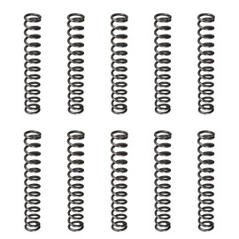 DTGN 1.2x8x50mm(DxODxL) Compression Spring - 20Pack - Good for Machinery - Spring Steel Extension Spring - Black