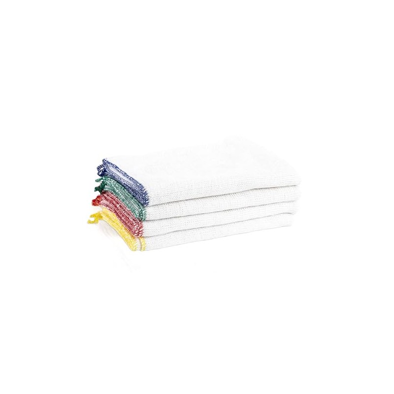 IDEAL 365 Bleached Cotton Dish Cloths, Extra Large, Super Absorbent,