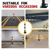 Zonon 2 Pcs Spring Parking Post Folding Heavy Metal Parking