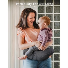 besrey besrey Baby Hip Carrier, Hip Baby Carrier,Toddler Hip Carrier, Fanny Pack Baby Carrier Hip Seat, Side Baby Carrier for Toddler, Up to 44lb, Baby Holder Carrier, Dad Infant Carrier Hipseat, Black