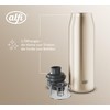 alfi ISO Bottle 500 ml, Gold Champagne, Insulated Drinking Bottle