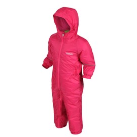 Regatta Splosh III Waterproof and Breathable Insulated Lightweight All-In-One Suit Overtrousers - Hot Pink, 24-36