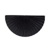 Memorial Pleated Fan - Indoor/Outdoor Black Bunting, Mourning and Holiday