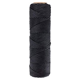 Golberg Tarred Twine Bank Line (#18 - #36) - 100% Nylon Fiber - Utility Twine for Gear Bundles, Home Improvement, Construction, Crafting, Landscaping, Survival, and More (100-500 Feet)