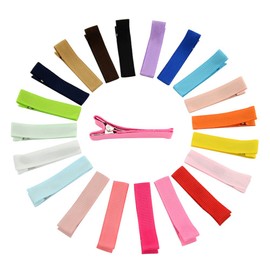 inSowni 20 Pack 1.8" Fully Lined DIY Alligator Hair Clips Barrettes for Baby Girls Toddlers