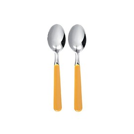 Excèlsa"Trendy" Pack Of 2 Yellow Coffee Spoons