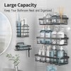 5 Pack Shower Caddy Organizer Rack Shelf for Inside Shower,