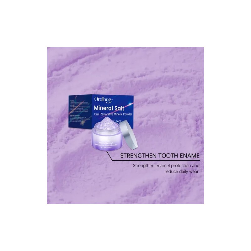 Polvo Dental Morado Oralhoe Para Un Aliento Fresco Y Cuidado