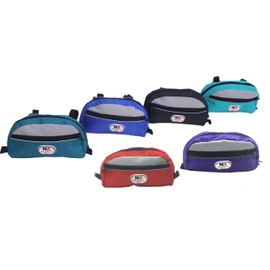 Majestic Ally Bolsa reflectante de nailon con pompón para sillín occidental (negro)