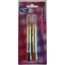 American Idol SET of American Idol Star Power Jumbo Lip Pencils Hot Chocolate/ Pink Ice