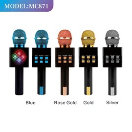 Microphones, Speakers & Karaoke - Essential Audio Entertainment Products for Diverse Singing and Sound Playback Experiences Mc871-Blue Smartphone - Color: MC871-Yellow