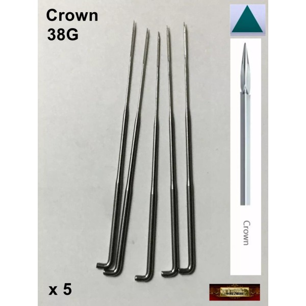 Morezmore M01228x5 MOREZMORE 5 Felting Needle 38G MEDIUM CROWN for