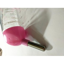 Hypeety Hamster Cage Drinking Water Bottle Parrot Mice Rat Gerbils Water Feeder Bowl 125ML (4.4 oz) 1Pcs Random Color