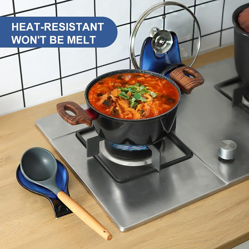 Nihow Pot Lid Holder and Spoon Rest for Kitchen Counter/Stove
