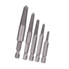 Bolts Remover, 5pcs Broken Screw Extractor Hex Shank Fine Teeth